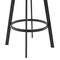 Armen Living Scranton 26" Swivel Modern Black Metal and Slate Gray Faux Leather Barstool 721535752263 - alternate 7
